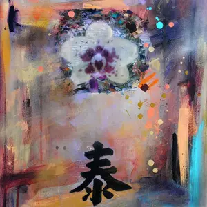 Orchid painting