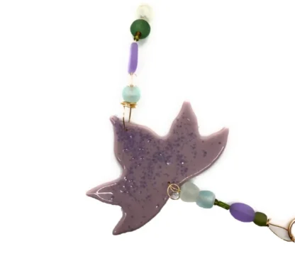 Lavender fused glass
