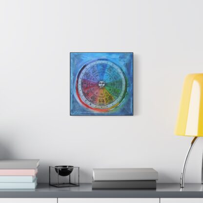 Spirit Wheel - Astrological Zodiac Wheel, Horoscope Wall Decor, Colorful Astrology Painting, Celestial Gifts, Astrology Birthday Decoration - Image 9