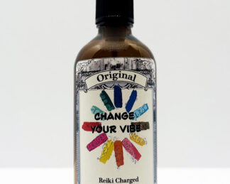 Change Your Vibe Reiki Charged Room & Aura Mist (3.3 oz Amber Glass Spray)